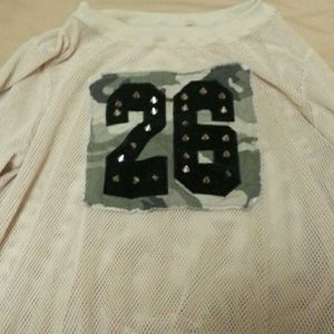 A netting long sleve shirt